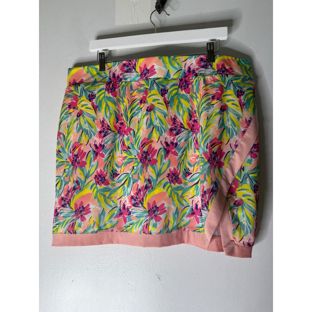 Stella Parker floral sleeveless golf top and skort multicolor XL excellent cond - Picture 6 of 10